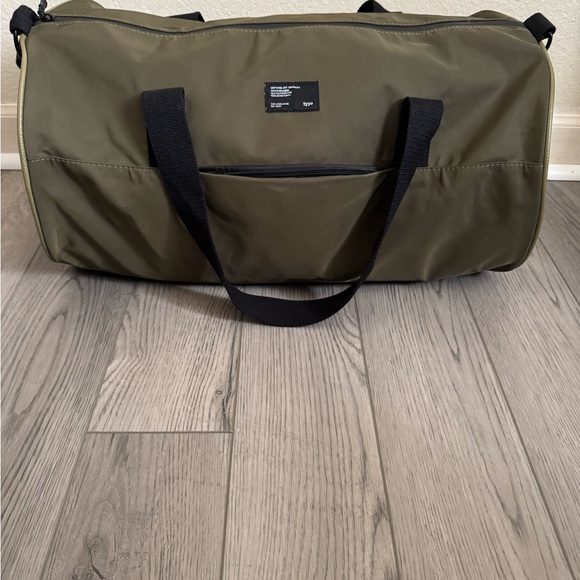 Versatile Olive Duffel Bag with Black Straps - Picture 1 of 11